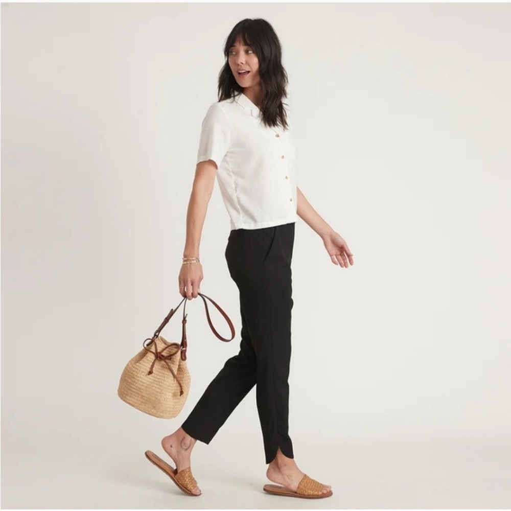 Marine Layer Re-Spun Allison Pull On Pants in Black